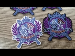 Özel nakış etiketleri giyim etiketleri için ısı transferi yamaları