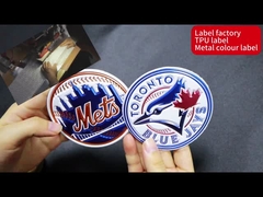 Özel TPU Sıcaklık Transfer Etiketi 3d Kauçuk Yumurtalar Kıyafetler için Yumuşak TPU Etiketi