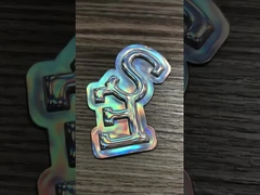 Sıcaklık transferi tpu hologram 3d yükseltilmiş giyim için yıkanabilir etiketler holografik tpu