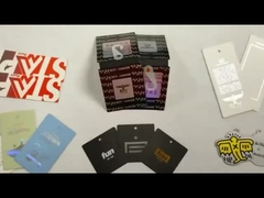 Özel Kendi Marka Logosu Kıyafetler için Kağıt Asma Etiketleri