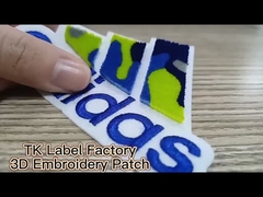 Güzel oval özel giyim yamaları süslenmiş dikiş etiketlere çevre dostu