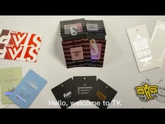 Kişiselleştirilmiş Logo Giysi asma etiketi