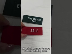 Özel Marka Logo Giysi Etiketi Ekran Baskı Logo Giysi için dokuma etiketi