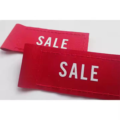 Özel Marka Logo Satış Etiketi Giyim Etiketi Ekran Baskı Logo Dikiş Etiket