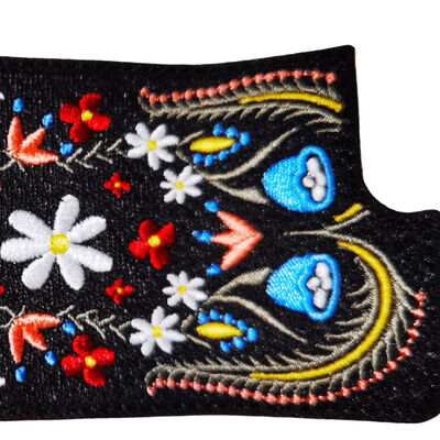 Özel Tasarımcı Amblemi Marka Logo 3D Moda Etnik Tarzı Kıyafetler için nakış yama