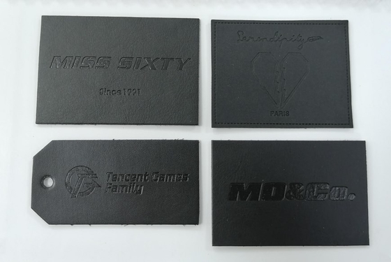 Kabartmalı Logo Süet Mikrofiber PU Deri Etiket Yıkanabilir Çevre Dostu