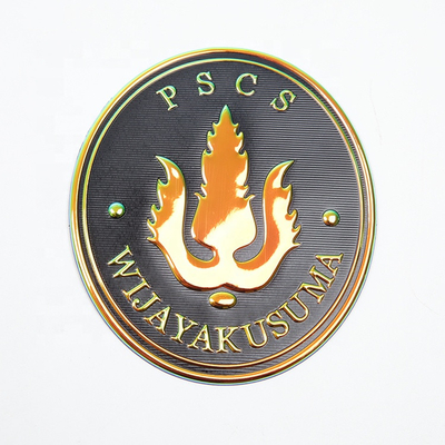 Crest 3D Futbol Takımı Kulübü Logosu TPU Isı Transferi Yamaları Yüksek Frekans