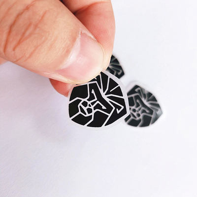 3D Efekt Konfeksiyon Silikon Isı Transferi Etiketi Hayvan Siyah Rengi