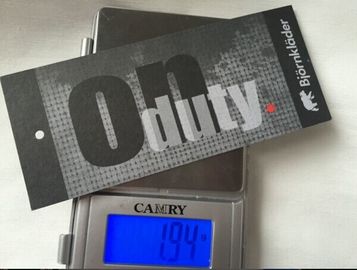 Degrade renk özel Die Cut Etiketler, gölge etkisi özel giyim asmak Etiketler asmak