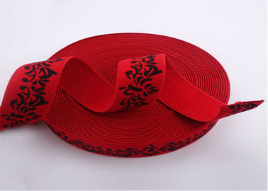 Yüksek Mukavemetli Spandex Siyah Jakarlı Elastik Bant Elastik Sütyen Bantları