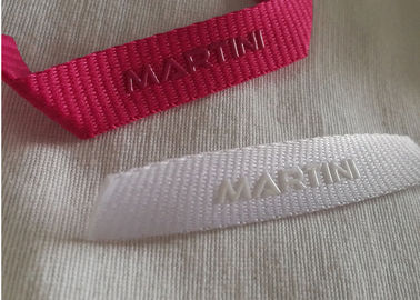 İpek Serigrafi Özel Kumaş Etiketleri Etiket Gömlek Askısı Döngü Giyimi