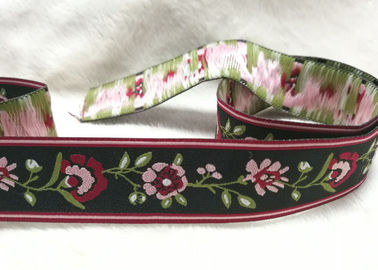 Chrismas Hediye Dekorasyonu için Özel Baskılı Saten İpek Grosgrain Şerit Dokuma Bant