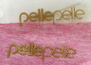 t shirtler için özel moda 3d yükseltilmiş silikon logo ısı transferi kauçuk etiket