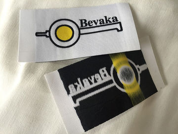 Isı Kesilmiş Dokuma Demir Üzerinde Tutkal Sırtlı Giysi Etiketleri, Giysi İçin Özel İsim Etiketleri
