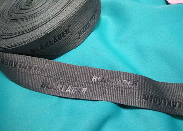 Logo ile% 100 Polyester / Naylon Örgülü Katlanır Elastik Şerit Kabartma