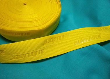 Logo ile% 100 Polyester / Naylon Örgülü Katlanır Elastik Şerit Kabartma