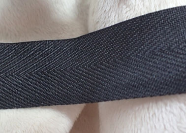 Polyester Mat Efekti Kaplama Dokuma Bant, Non Elastik Kord Siyah Renk
