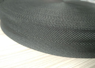 Polyester Mat Efekti Kaplama Dokuma Bant, Non Elastik Kord Siyah Renk