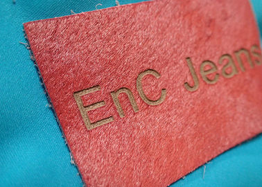 Kişiselleştirilmiş Metal Logo Gerçek Damgalı Deri Etiketler ve Etiketler