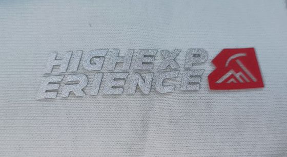 OEKOTEX Logo Yıkanabilir Yamalar Özel Refective Gümüş Silikon Rozetler