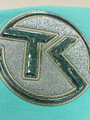 Özel TPU Sıcaklık Transfer Etiketi 3d Kauçuk Yumurtalar Kıyafetler için Yumuşak TPU Etiketi