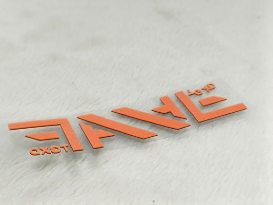 OEM Kalın Silikon 3D Giysi Isı Transfer Etiketleri Oeko Tex Özel doku ile