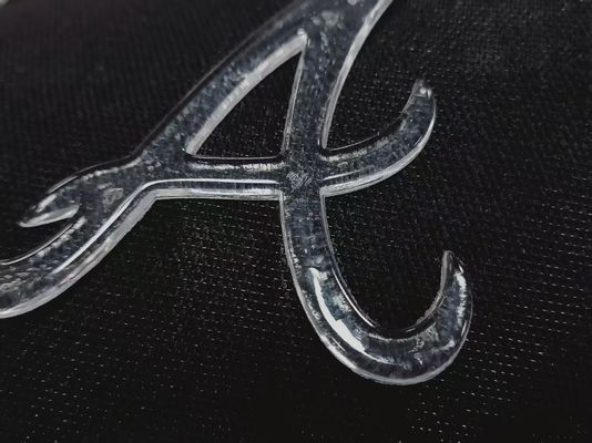 Özel Taklit Buz Yarım Şeffaf Parlak TPU Logo Giysi için Isı Transfer Etiketi