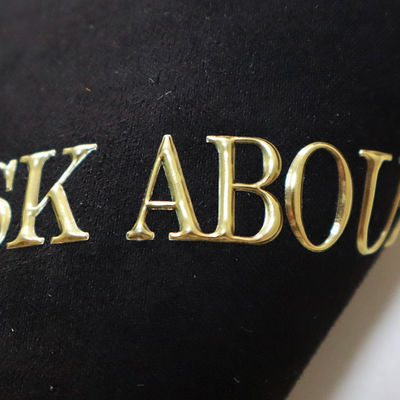 Gümüş Altın TPU Sıcaklık Transferi 3D Baskı Logo Etiketi Tişört için