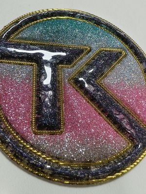 Mor Tasarımlı Isı Transferi Özel Gökkuşağı Renkli Holografik Efekt Metalik Yumuşak TPU Yamalar Kot Pantolon Üzerine
