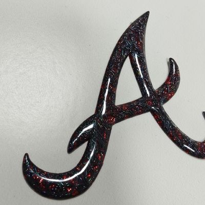 Özel Yüksek Frekanslı 3D TPU Rezil Logo Çanta için Kırmızı Metallik Isı Transfer Etiketi