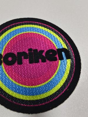 Mini Flock Heat Transfer Label (5cm, Polyester, Black, Apparel Decor)