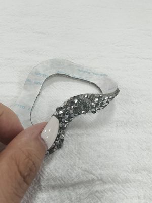 Tasarımcı Özel Rhinestone Şablon Alev Metin Bling Hotfix Isı Transfer Tasarımı Demir Üzerinde Tişört Ceket