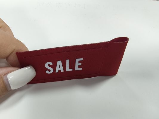 Özelleştirilmiş Mürekkep Satış Etiketleri Giyim Yamaları Serigrafi Logo Dokuma Etiket