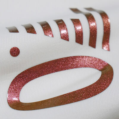 Giysiler için Glitter Yıkanabilir Özel Silikon Isı Transfer Etiketleri