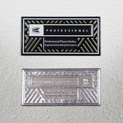 Özel TPU Yüksek Frekanslı Yama - Spor kıyafetleri için Metallik Altın ve Siyah Profesyonel Oyuncu Serisi Rozeti