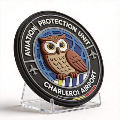 Custom 3D High Frequency TPU Badges with Silicone Material and Personalized Logos for Durable Apparel and Clothing Patch Branding