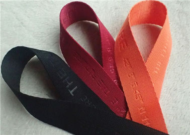Özelleştirilmiş Logo ile Renkli Naylon Elastik Olmayan Kordon / Bant Yüksek Frekans