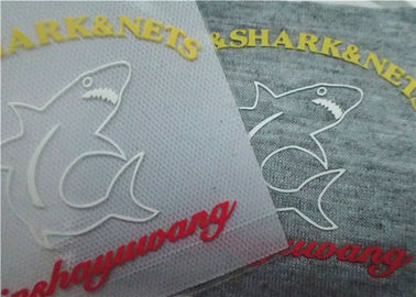 3D Kabartmalı Renkli Serigrafi Etiketleri Ile Sıcak Erime Tutkal Isı Basın Için T Gömlek