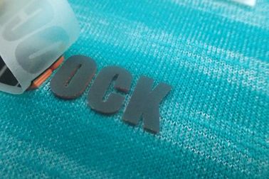 3D Silikon Rozet Isı Transferi Giysi Etiketleri Çevre Dostu