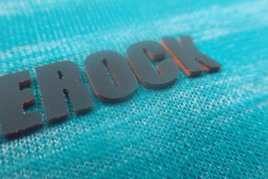3D Silikon Rozet Isı Transferi Giysi Etiketleri Çevre Dostu