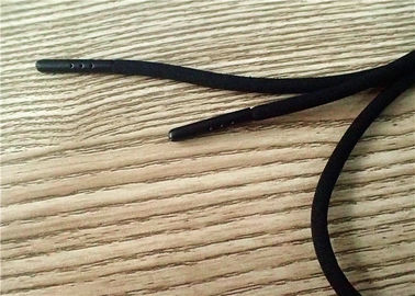 125cm Siyah Olmayan Elastik Kordon Oyma Logolu Siyah Boya Donanım Kafasının Her İki Uçunda