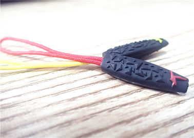 Özelleştirilmiş Renkli 3D Silikon Kauçuk Fermuar Çektirme Eko - Dostu