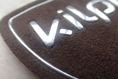 Özel Isı Transferi Kabartmalı Deri Yamalar 3D Logo Süet Üzerine, Giysi TPU Etiketleri