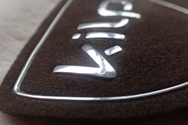 Özel Isı Transferi Kabartmalı Deri Yamalar 3D Logo Süet Üzerine, Giysi TPU Etiketleri
