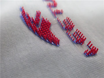 Fırça Noktaları Silikon 3D Logo Isı Transferi Giyim Etiketleri Yüksek - Elastik