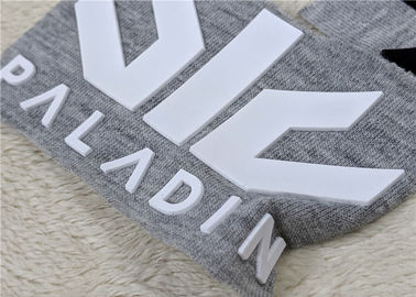 Isı Transferi Silikon Etiket, Konfeksiyon İçin Kabartma Logo PVC Kauçuk Yama