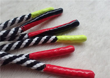 Ceket için Parlak Silikonlu Sonlu Çift Renkli Polyester Sigara Elastik Kordon