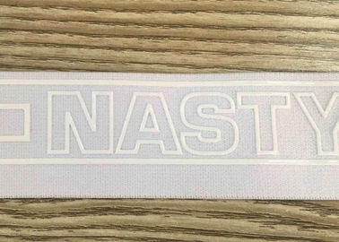 Çevre Dostu Özel Geniş Silikon Baskılı Elastik Kemer Dar Dokuma Bant