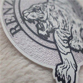 OEKO Özel Giyim Yamalar Düzensiz Şekil Tiger Logo Silikon Isı Transferi Tatami Akın