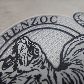 OEKO Özel Giyim Yamalar Düzensiz Şekil Tiger Logo Silikon Isı Transferi Tatami Akın